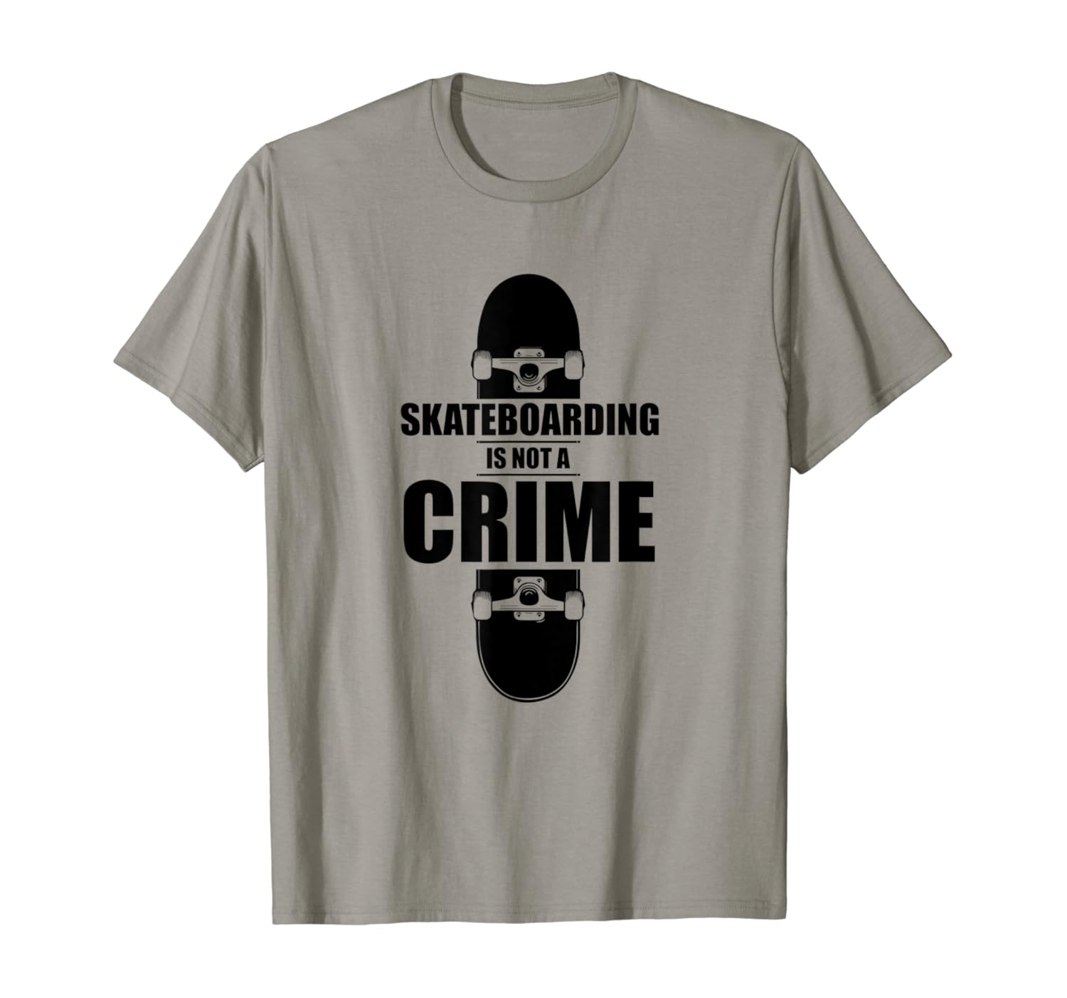 SKATEBOARDING IS NOT A CRIME TSHIRT for boy and girl Clothing